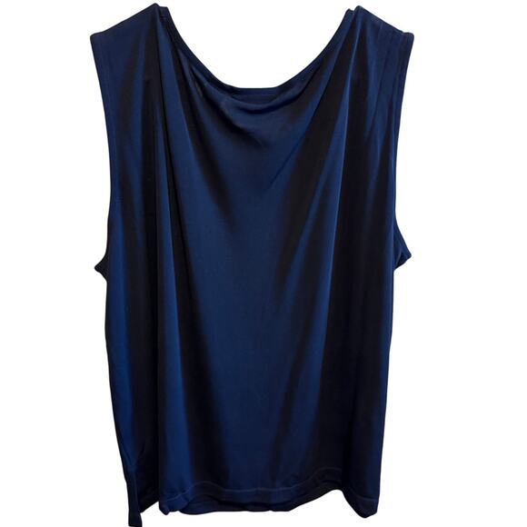 Elisabeth Petite By Liz Claiborne Black Tank Top Plus Size 3 (3X) - Picture 3 of 7